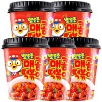 PORORO TTEOKBOKKI Spicy - Рисовые клецки Пороро Ттеокбокки с острым вкусом 120гр., 32шт. в коробке