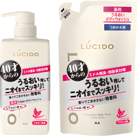 Mandom Lucido Deodorant Body Wash Moisturizing - Увлажняющее жидкое мыло для тела для устранения неприятного запаха с флавоноидами (40+)