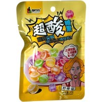 Кислая карамель Dushike Sour Candy - Хрустальное сокровище с острова Пасхи, желтое
