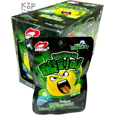 Кислая карамель LuXing Acid Sour Candy - АДские фрукты, кисло до крика, кислота со вкусом Лимона