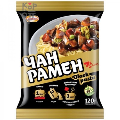 Доширак Black Pasta Лапша быстрого приготовления Чан Рамен, 120 г