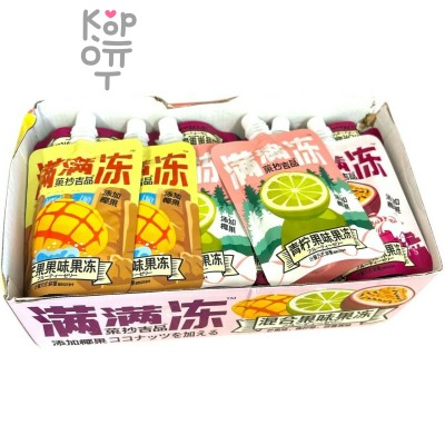 Желе фруктовое Nanweijia Jelly Фруктовое желе, со вкусом Манго, Лайма и Персика