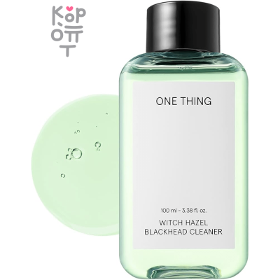 ONE THING Witch Hazel Blackhead Cleaner Toner - Средство для удаления черных точек с орехом веник 100 мл