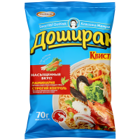 Доширак Квисти - Лапша быстрого приготовления со вкусом морепродуктов 70гр. (коробка 48шт.)
