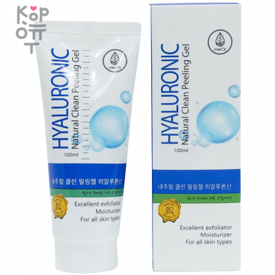 Med B Natural Clean Peeling Gel - Гель-скатка для лица с гиалуроновой кислотой 100мл.