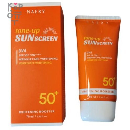 NAEXY Whitening Tone-up Sunscgreen - Отбеливающий солнцезащитный крем, 70мл., купить с доставкой на дом фото 1 &mdash; Корейские товары для всей семьи(КорОпт)