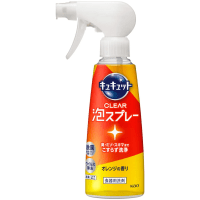 KAO CuCute Clear Foam Spray Orange - Средство для мытья посуды без губки, с ароматом Апельсина.