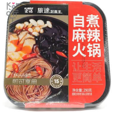 Саморазогревающаяся пшеничная лапша Honglu с грибами, 290гр. — Корейские товары для всей семьи(КорОпт)