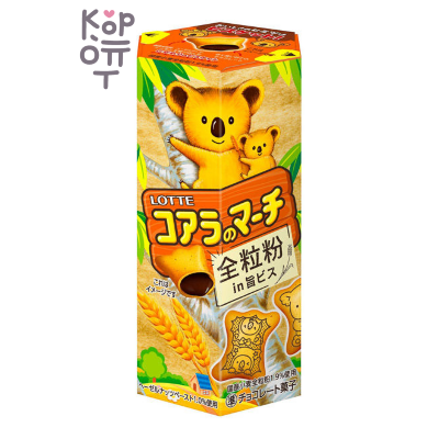 Lotte — Печенье Коала Марш цельнозерновое с шоколадом 46 г