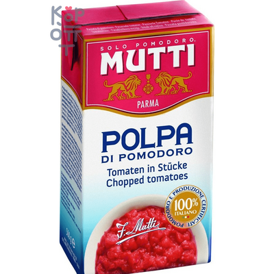 Mutti Томаты резаные кубиками в томатном соке, 500 г