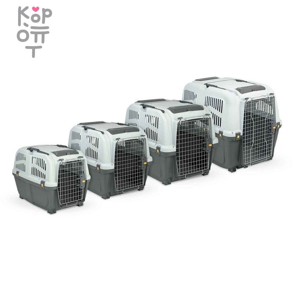 MPS переноска SKUDO 5 79х58,5х65h см с металлической дверцей с замком серая, купить с доставкой на дом фото 1 — Корейские товары для всей семьи(КорОпт)