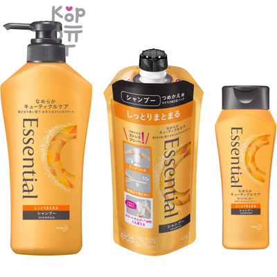 KAO Essential Smart Repair Shampoo - Восстанавливающий шампунь для сухих и поврежденных волос с фруктово-цветочным ароматом.