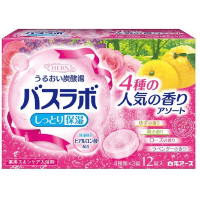 Hakugen HERS Bath Labo 4 Popular Scents Bath Salts - Увлажняющая соль для ванны (лаванда, лес, юдзу, роза) 45гр.*12шт.табл.