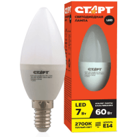 Лампа светодиодная СТАРТ ECO LED Candle E14 7W 2700К