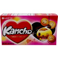 Lotte Kancho Choko - Шоколадное печенье шарики Канчо 42гр.