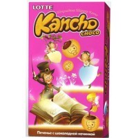 Lotte Kancho Choko - Шоколадное печенье шарики Канчо 42гр.
