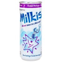 LOTTE Газированный напиток Милкис, молочный, 250 мл