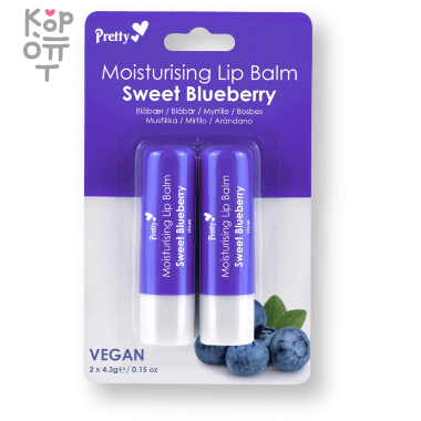 Pretty Skin Sweet Blueberry Lip Balm - Питательный бальзам для губ с экстрактом Черники 9гр. &mdash; Корейские товары для всей семьи(КорОпт)