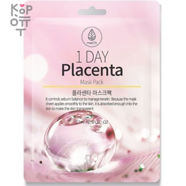 Med B MD:1 1 Day Placenta Mask Pack Тканевая маска с экстрактом плаценты 27мл. — Корейские товары для всей семьи(КорОпт)