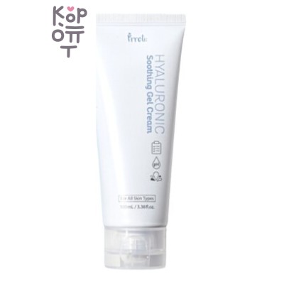 Prreti Gel Cream Soothing Hyaluronic - Гель-крем для лица успокаивающий гиалуроновый, 100 мл