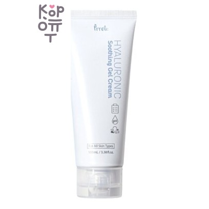 Prreti Gel Cream Soothing Hyaluronic - Гель-крем для лица успокаивающий гиалуроновый, 100 мл