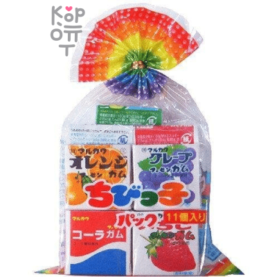 Marukawa Little child pack Fusen gum — Жевательная резинка, Маленькая детская упаковка, Ассорти из 11шт., 58,2гр.