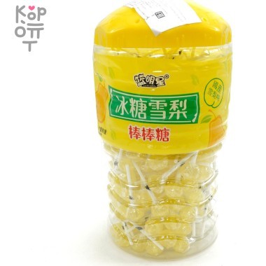Леденец на палочке LanMing со вкусом Груши — Корейские товары для всей семьи(КорОпт)