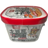 Картофельное пюре быстрого приготовления Liu Zhi с лапшой, пряный вкус тмина, 125гр.