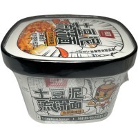 Картофельное пюре быстрого приготовления Liu Zhi с лапшой, пряный вкус тмина, 125гр.