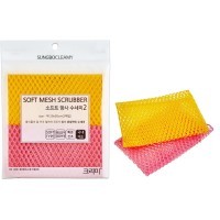 SB CLEAN&CLEAR - Скраббер-сеточка для мытья посуды №035 Soft Mesh - 30см*30см., мягкая