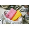 SB CLEAN&CLEAR - Скраббер-сеточка для мытья посуды №035 Soft Mesh - 30см*30см., мягкая, купить с доставкой на дом фото 3 — Корейские товары для всей семьи(КорОпт)