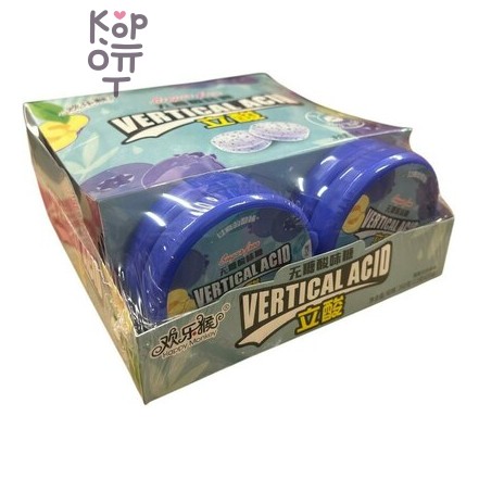 Кислое драже Happy Monkey Vertical Acid Вперед к вершинам! со вкусом Черники, без сахара