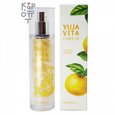 Deoproce Yuja Vita Care 10 Capsule Essence - Осветляющая капсульная эссенция для зрелой кожи, 50гр.