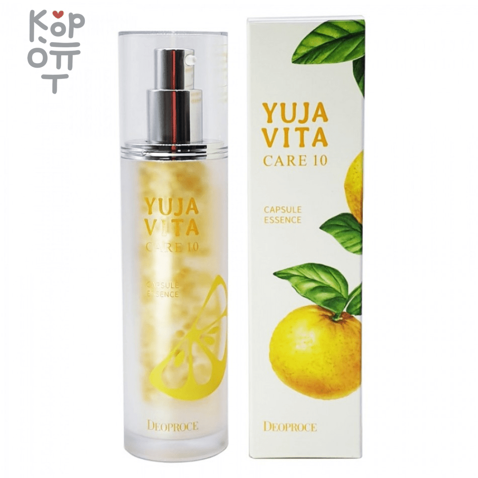 Deoproce Yuja Vita Care 10 Capsule Essence - Осветляющая капсульная эссенция для зрелой кожи, 50гр., купить с доставкой на дом фото 1 — Корейские товары для всей семьи(КорОпт)