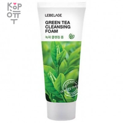 Lebelage Green Tea Cleansing Foam - Пенка для умывания с экстрактом зеленого чая, 100мл.