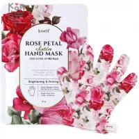 Koelf Rose Petal Satin Hand Mask  - Маска-перчатки для рук с экстрактом розы 16гр.