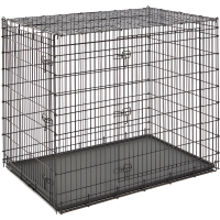 MidWest Solutions - Клетка для собак 137х94х114h см., 2 двери, черная.