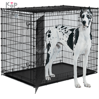 MidWest Solutions - Клетка для собак 137х94х114h см., 2 двери, черная. — Корейские товары для всей семьи(КорОпт)