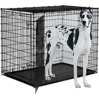 MidWest Solutions - Клетка для собак 137х94х114h см., 2 двери, черная.