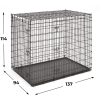 MidWest Solutions - Клетка для собак 137х94х114h см., 2 двери, черная., купить с доставкой на дом фото 3 — Корейские товары для всей семьи(КорОпт)