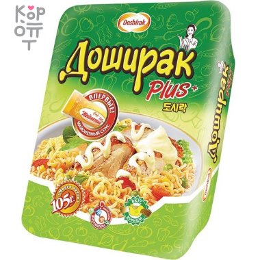 Доширак Плюс - Лапша быстрого приготовления со вкусом курицы 105гр.*24шт.   &mdash; Корейские товары для всей семьи(КорОпт)