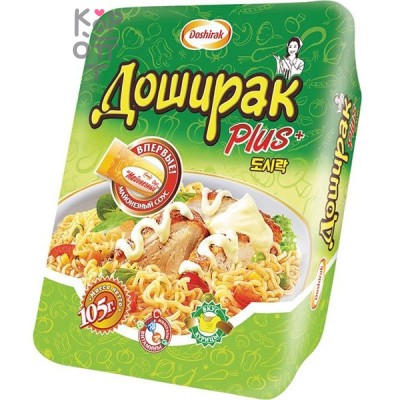 Доширак Плюс - Лапша быстрого приготовления со вкусом курицы 105гр.*24шт.  