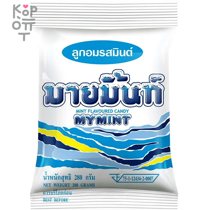 Boonprasert Mymint Flavoured Candy - Конфета жевательная с мятным вкусом., купить с доставкой на дом фото 1 — Корейские товары для всей семьи(КорОпт)