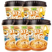 PORORO TTEOKBOKKI Cheese - Рисовые клецки Пороро Ттеокбокки со вкусом сыра 110гр., 32шт. в коробке
