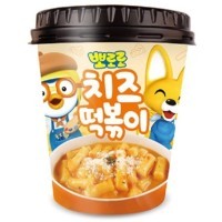 PORORO TTEOKBOKKI Cheese - Рисовые клецки Пороро Ттеокбокки со вкусом сыра 110гр., 32шт. в коробке