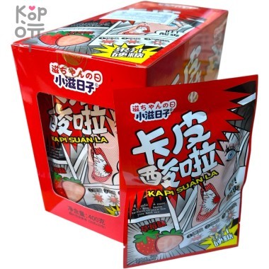 Кислая карамель Kapi Suan Sour Candy - Кислый взрыв со вкусом Клубники — Корейские товары для всей семьи(КорОпт)