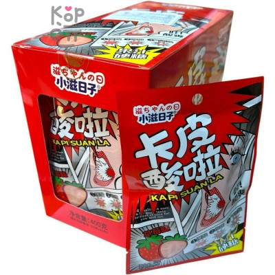 Кислая карамель Kapi Suan Sour Candy - Кислый взрыв со вкусом Клубники