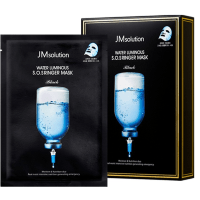 JMsolution Water Luminous SOS Ringer Mask - Ультраувлажняющая маска для лица с 5 видами Гиалуроновой Кислоты, 35 мл