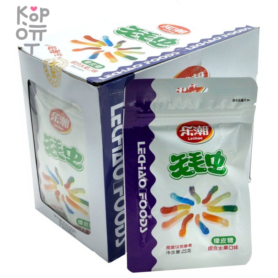 Мармеладные конфеты LECHAO Хищные Черви с фруктовым вкусом, купить с доставкой на дом фото 1 &mdash; Корейские товары для всей семьи(КорОпт)