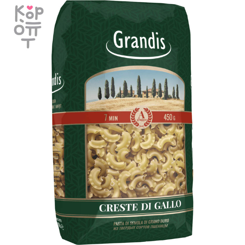 Grandis Creste Di Gallo Гребешки - Макаронные изделия 450гр.*20шт.